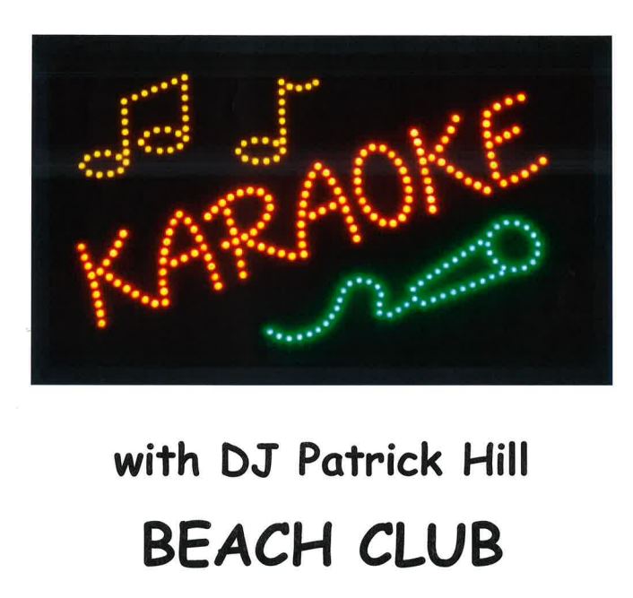 Karaoke with DJ Patrick Hill –  Friday January 21st 7:00 – 9:00 pm