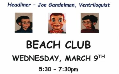 Larry Delrose and Friends – Beach Club Wednesday March 9th 5:30-7:30pm