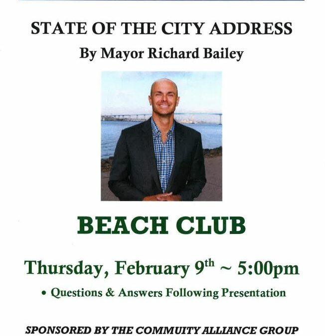 State of the City Address February 9th 5:00pm