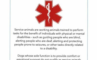 Welcome Service Animals