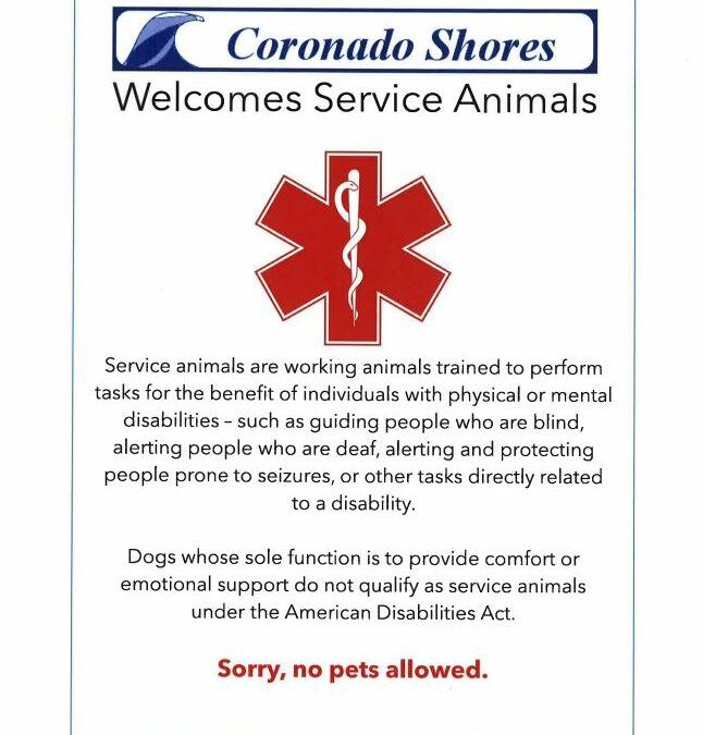 Welcome Service Animals