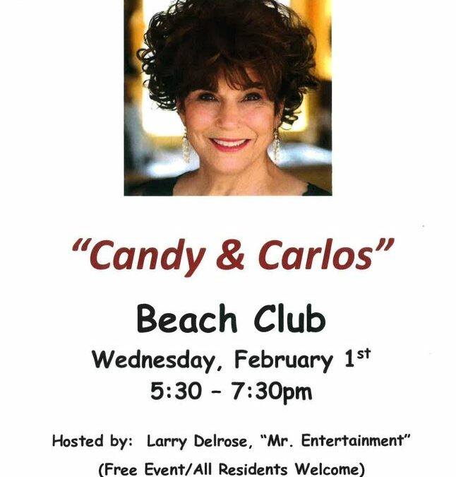 Candy And Carlos Wednesday February 1st 5:30 – 7:30