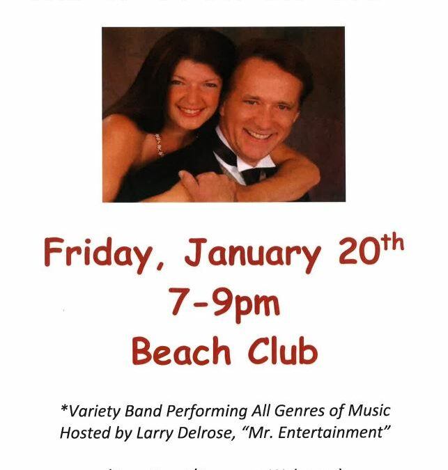 The “HOT PURSUIT” Band Friday, January 20th 7-9pm Beach Club