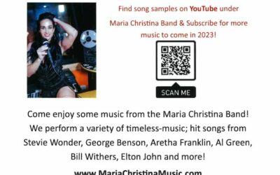 Maria Christina Band Wednesday Jan. 18th 5:30pm-7:30pm