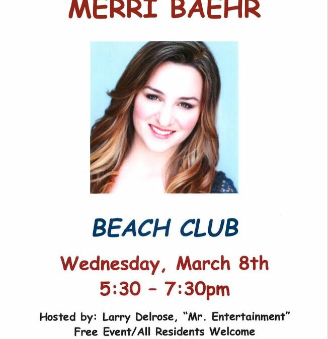 Merri Baehr – Wednesday March 8th