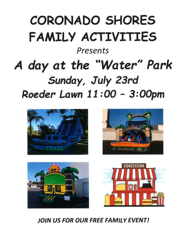 Coronado Shores Family Activities Water Park